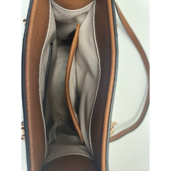 LC Lauren Conrad Kylie Chain Crossbody Bag Saddle Color With  Adjustable Straps - Picture 10 of 12